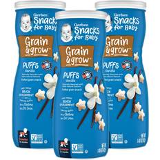 Gerber Snacks for Baby Grain & Grow Puffs, Vanilla, Puffed