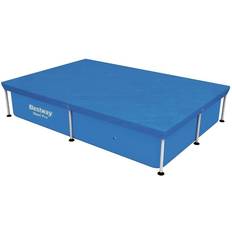 Bestway Poolovertræk Bestway 7-ft x 4-ft Polyethylene Leaf and Debris Pool Cover in Blue 88430