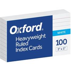 Red Calendar & Notepads Oxford Heavyweight Ruled Index Cards, 3 X