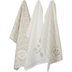 Dishcloths Design Imports Assorted Sparkle Embellished Dishtowel Dishcloth White