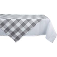 Tablecloths DII Buffalo Check Classic Farmhouse Tablecloth White, Gray