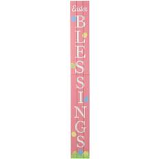 GlitzHome 60"Easter Blessings Wall Decor 7.2x60"