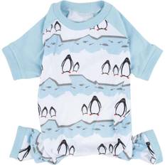 Leveret Penguin Print Dog Pajamas Light