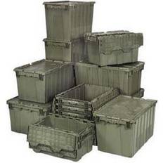 Cajas de señuelos Quantum Storage Systems QUANTUM STORAGE SYSTEMS QDC2115-12 Attached Lid Container, 1.67 cu. ft. Gray