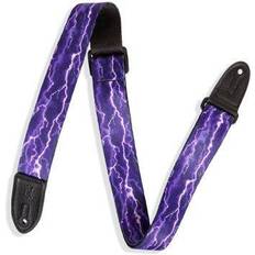 Musical Accessories Levy's Mpjr 1 1/2 Inch Wide Kids Guitar Strap Purple And Black