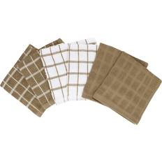 Dishcloths Ritz Mocha Terry Check Dishcloth Brown