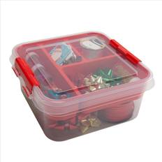 Red Storage Boxes Simplify 5 Compartment Gift Storage Box