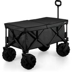 Utility Wagons Picnic Time Oniva Adventure Wagon Elite All Terrain Folding Utility Wagon