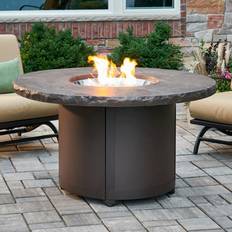 48 inch round outdoor table The Outdoor GreatRoom Company Beacon 48" Round Propane