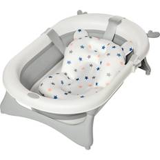 Foldable Baby Bathtubs Homcom Foldable Portable Baby Bathtub