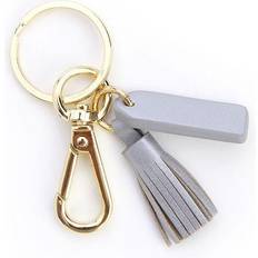 New York Mini Tassel Key Chain - Silver