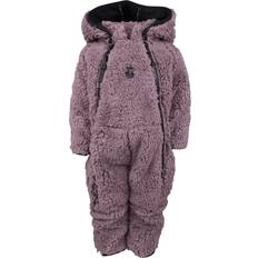 Lindberg muddus pile overall Barnkläder Lindberg MMuddus Pile Baby Overall Windfleece - Dusty Mauve