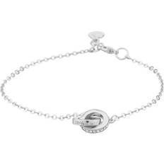 Connected Chain Bracelet - Silver/Transparent