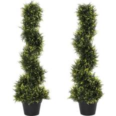 Spiral Topiary Trees Set of 2
