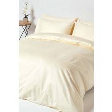 Homescapes Super-King, Cream Egyptian Duvet Cover White