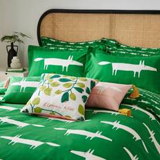 Scion Mr Fox Super Kingsize Duvet Cover Green