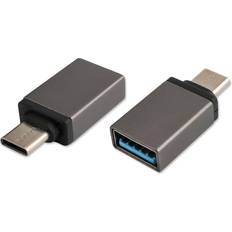 4smarts Kabler 4smarts USB-C USB-A Adapter - 2 stk.