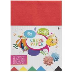 Silke- & Crepepapir Creative Craft Group Crepepapir 50 x 250 cm, 6 ark