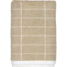 Mette Ditmer Tile Stone Badehåndklæde Hvid, Beige (140x70cm)