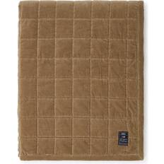 Lexington Colchas Lexington Cotton Velvet Quilted 160x240 cm Walnut Colcha Gris, Beige, Natural, Marrón