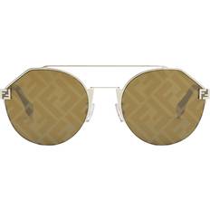 Fendi Runde Glamour Solbriller - Brune