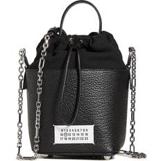 Hvite Bøttevesker Maison Margiela Black Small 5AC Bucket Bag