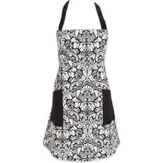 Zingz & Thingz DII Damask Kitchen Collection Apron Black