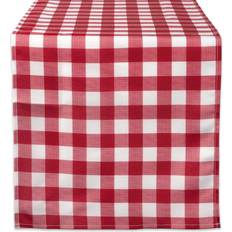 Red Tablecloths Design Imports 14" Check le Tablecloth Red