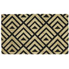 Zingz & Thingz DII Natural Coir Geometric Black