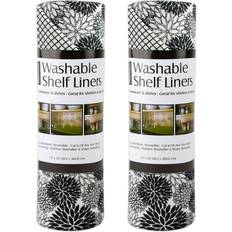 Dishcloths Design Imports Set of 2 Liner Paper Dah lia Dishcloth Black