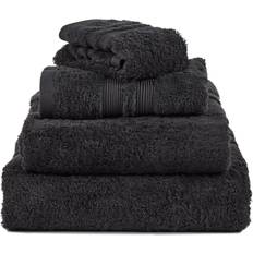 Mille Notti Fontana Badezimmerhandtuch Schwarz, Grau (70x30cm)