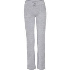 Juicy Couture Del Ray Classic Velour Bukser - Light Grey Marl