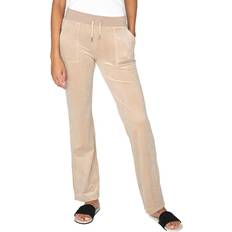 Juicy Couture Dame Klær Juicy Couture Del Ray Classic Velour Pant - Taupe