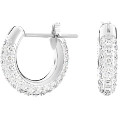 Swarovski Small Hoop Earrings - Silver/Transparent