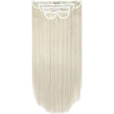 Clip-On Extensions Lullabellz Super Thick Piece Straight Clip In Extensions 22.5 inch Bleach Blonde 5-pack