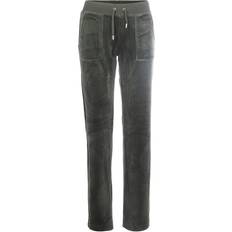 Juicy Couture Dame Klær Juicy Couture Classic Velour Del Ray Pant - Dark Moss