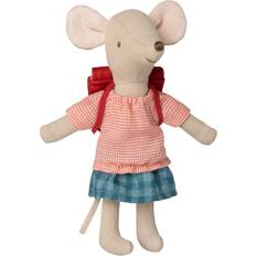 Maileg Bicycle Mouse Big Sister with Bag 13cm