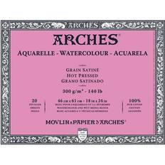 Arches Papeles Arches Watercolor Block 18" x 24" Hot Press, 20 Sheets