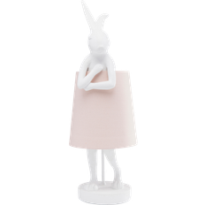 Kare Design Illuminazioni Kare Design Animal Rabbit Bianco/Rosa Lampada da tavolo