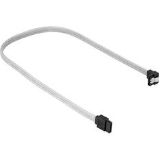 SATA-SATA Kabels Sharkoon SATA III 90° Sleeve Kabel