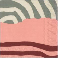 Marimekko Räsymatto Cloth Napkin Red, Green (33x)