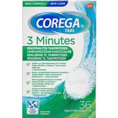 Tandproteser & Bideskinner Corega 3 Minutes Tablets 36-pack