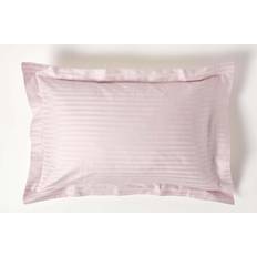 Coton Égyptien Taies d'oreiller Homescapes Standard Stripe 330 Thread Count Pillow Case Pink