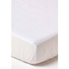 Polyester Protège-matelas Homescapes Quilted Protector Protège-matelas Blanc