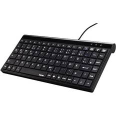 Mini keyboard Hama Slimline Mini-Keyboard SL720 Clavier USB QWERTZ Allemand Noir