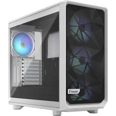 Fractal Design Mini-ITX Computer Cases Fractal Design Meshify 2 RGB White TG Clear Tinted Tempered Glass Window Mid Tower Case