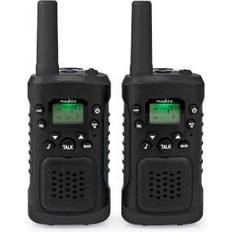 Talkie-walkies Nedis Portable radio 2 bandes PMR 446 MHz 8 canaux noir (pack de 2)