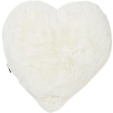 Skinnwille Hjärtkudde Fluffy Komplet pyntepude Hvid (45x45cm)