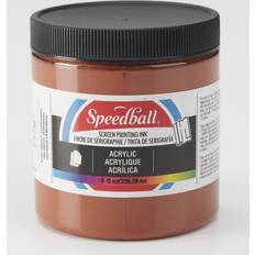 Acrylic Screen Printing Ink brown 8 oz