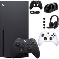 Xbox series x 1tb Microsoft Xbox Series X 1TB Console with Extra White Controller Accessories Kit